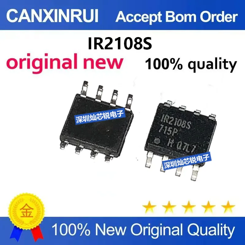 (5-100pieces)Brand New Original IR2108S IR2108STRPBF SOP8 Driver External Switch Chip