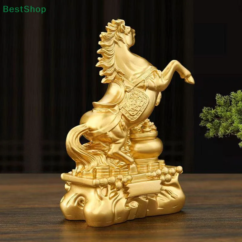 Creative Brass Horse And Monkey Cute Statue Key Chain Pendant Home Office Desktop Ornaments Funny Toys