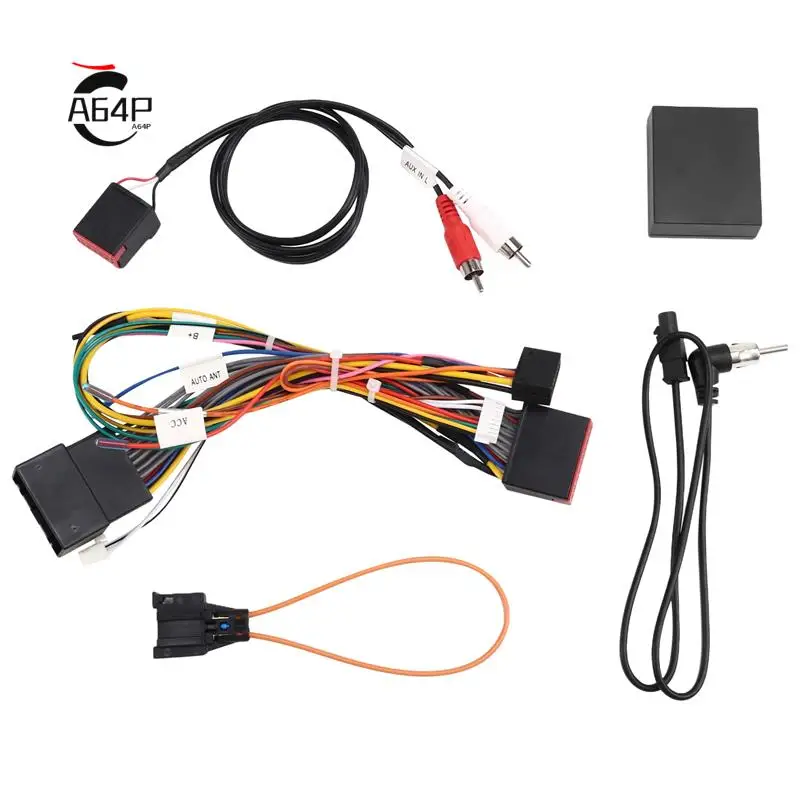 

A64P-Android Car Radio Cable Canbus Adapter For Land Rover Discovery 3 Range Rover Wiring Harness Power Connector Socke