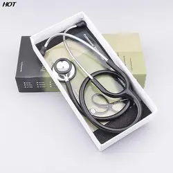 Stéthoscope multifonctionnel portable, tube à double tête, coeur professionnel, vétérinaire, clinique, équipement médical