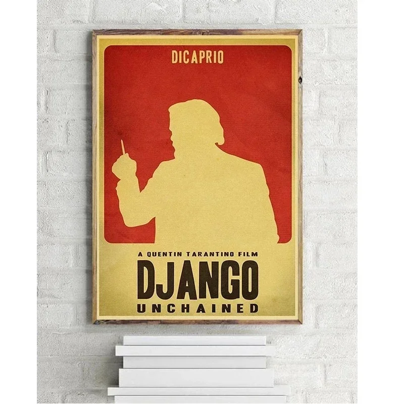 Django Unchained Quentin Tarantino Movie Poster Vintage Canvas Poster Printing Wall Art Print Poster Home Decoration