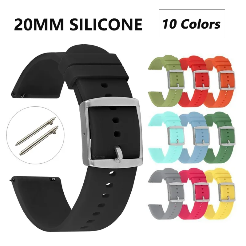 

20mm Strap for Samsung Watch Galaxy Watch 5 4 40mm 44mm Watchband for Samsung Galaxy Watch4 Classic 42mm 46mm Sport Bracelet