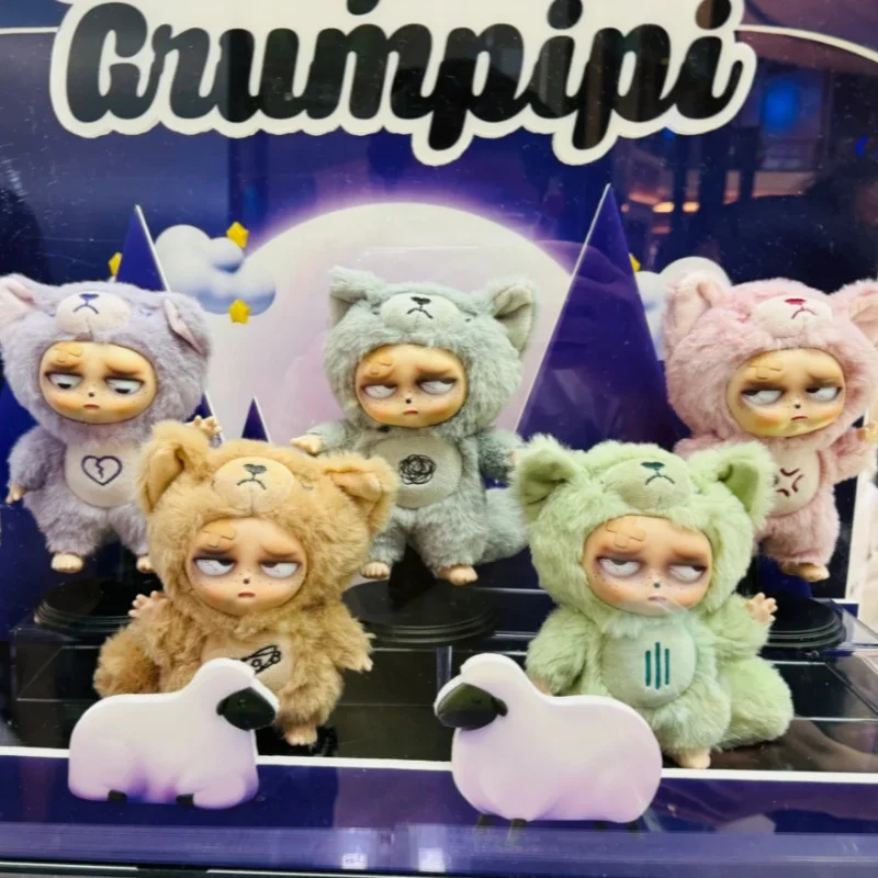 Sleepless Grumpi Ragdoll Vinyl Plush Blind Box - Trendy Surprise Ornament Soft Doll Toy Collectible Gift For Girls Holiday