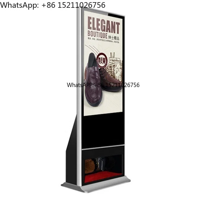 

55 Inch Shoes Cleaning Machine Android Wifi Remote Control Digital Signage and Displays