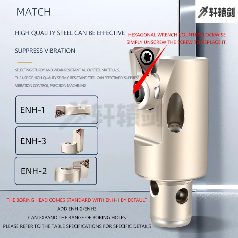 ENH Insert Seat ENH6 ENH5 ENH4 ENH3 ENH2 1 EWN Fine Boring Head EWN precision boring tool blade holder For TP08 TP11 TC11 Insert