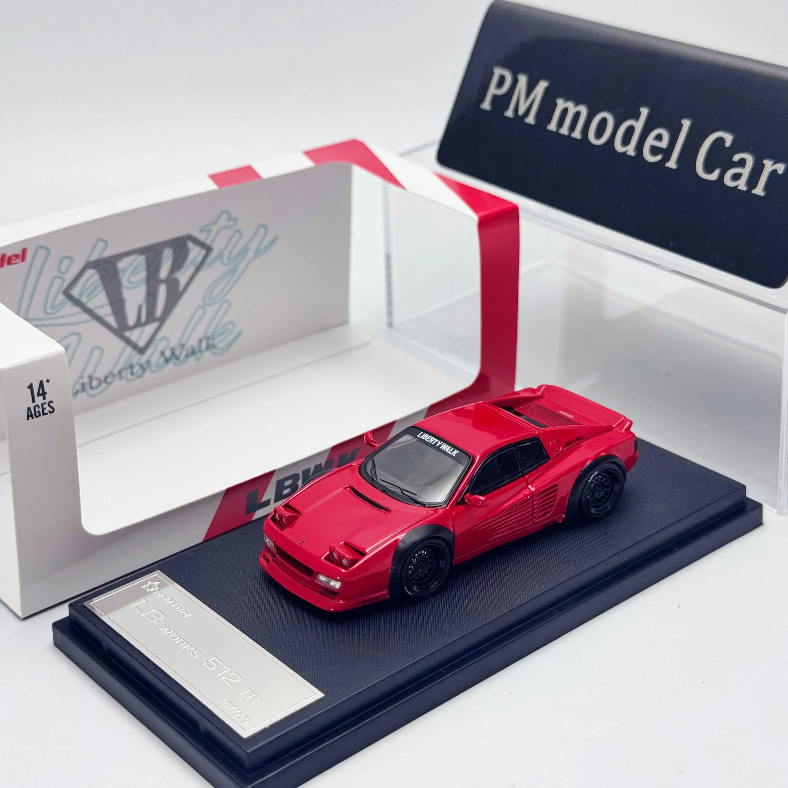 Star Model SM 1:64 512 Testarossa LBWK Pop Up Headlights Alloy Diecast Model Car Collectible