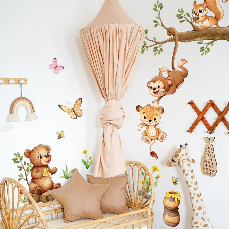 Ramas de animales lindo mono m - Kids Educational Posters reseña y precio
