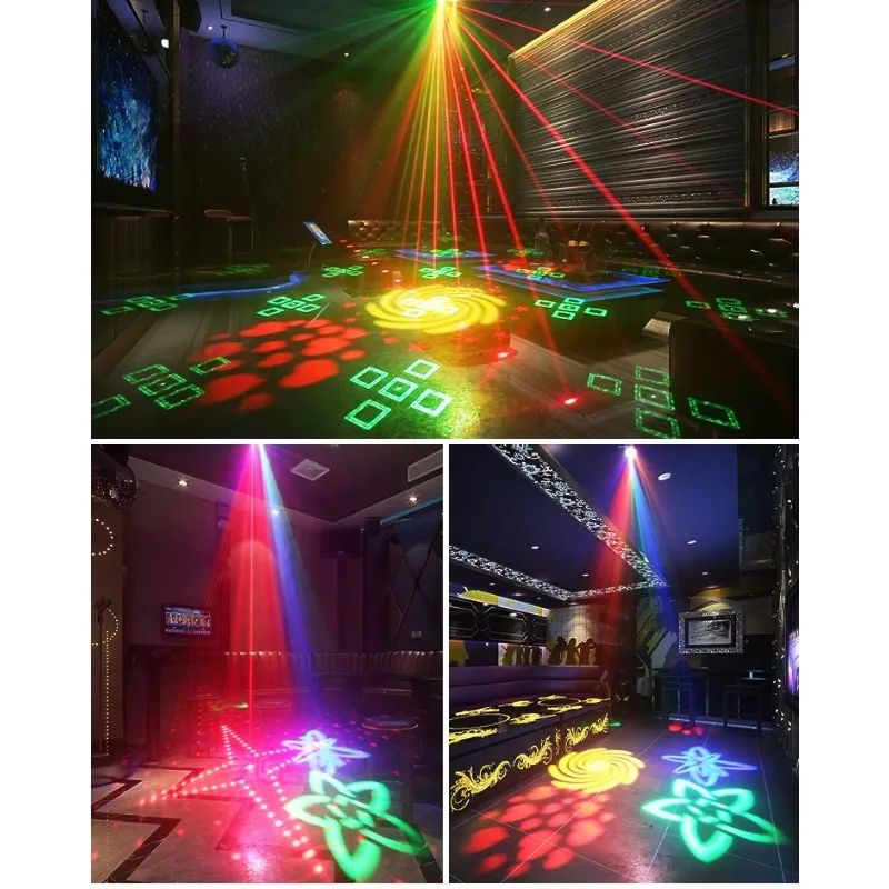 جهاز عرض LED للحفلات، أجهزة عرض نجوم للإضاءة الليلية لمصابيح حفلات إيقاع الموسيقى للأطفال في غرفة النوم #4