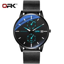 OPK Fashion Quartz Men Watch Waterproof Luminous Classic Men's Wristwatch Weekly Chronograph Sport Simplicity Watch for Men 8116