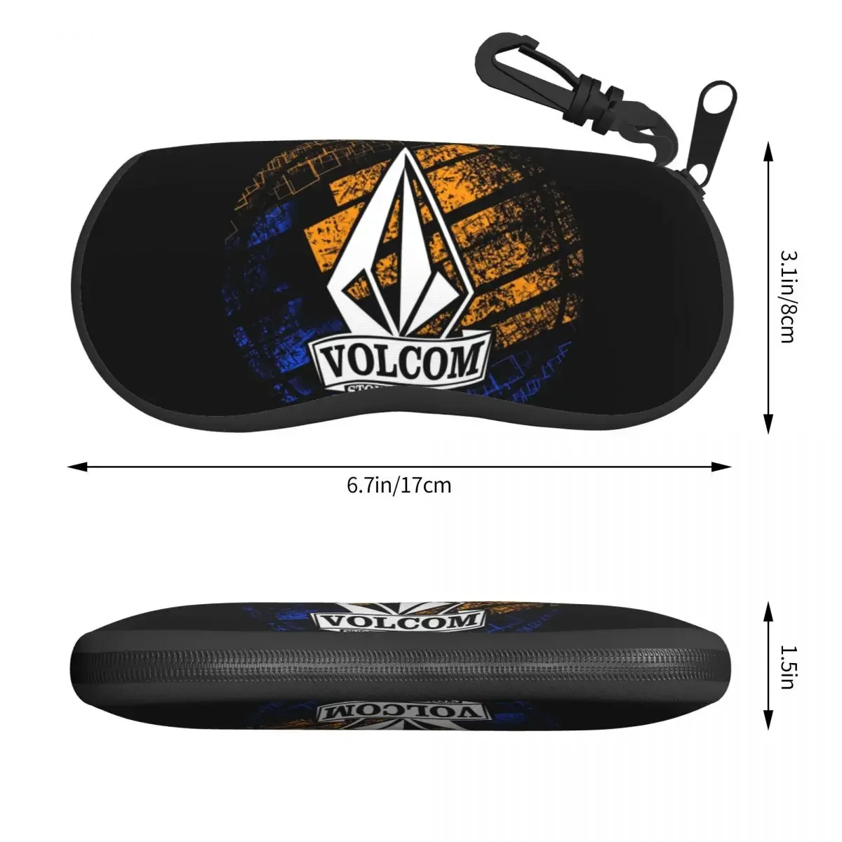 Custom Volcoms Logo Shell Glasses Case Unisex Fashion Eyeglasses Case Sunglasses Protector Box