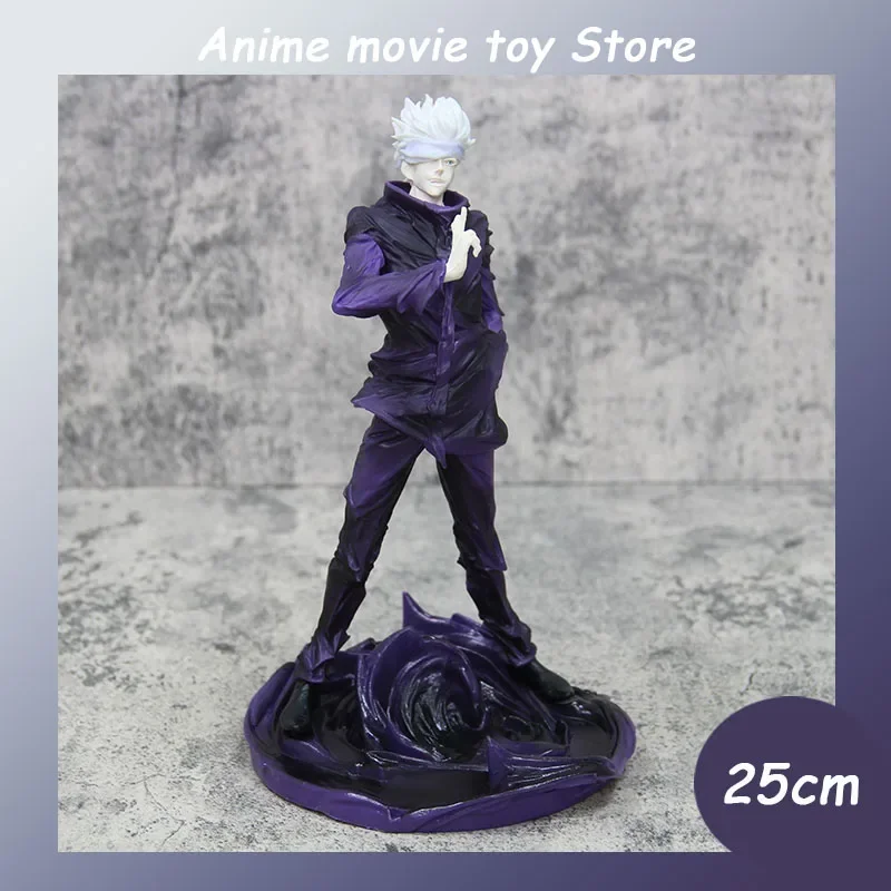 25cm Spell Return Battle Gojo Gojo Standing Posture Handmade Anime Large Decoration Model Surrounding Pvc Gift Statue