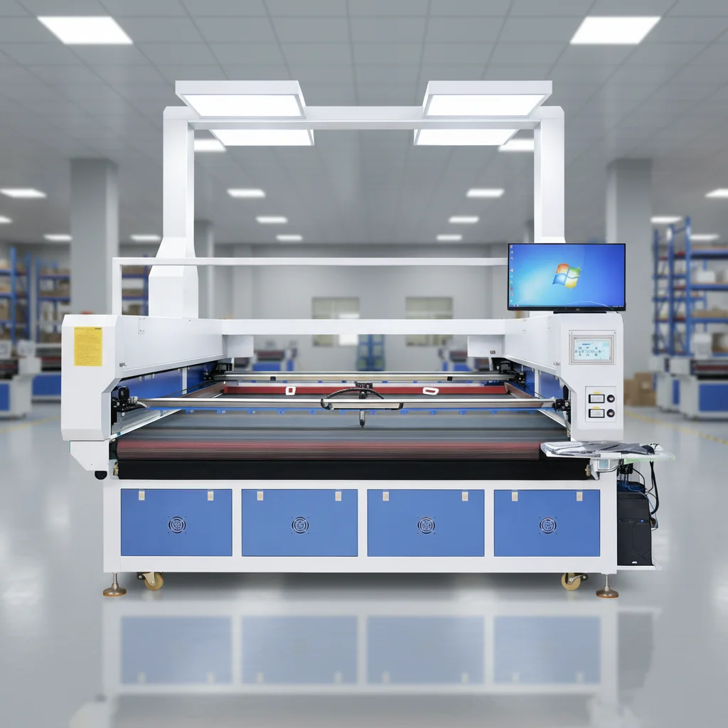 Co2 Engraving Cutting Machine for Fabric 6090 1814 1820 1825 1830Textile Sublimation Paper Felt Digital with Water Cooling