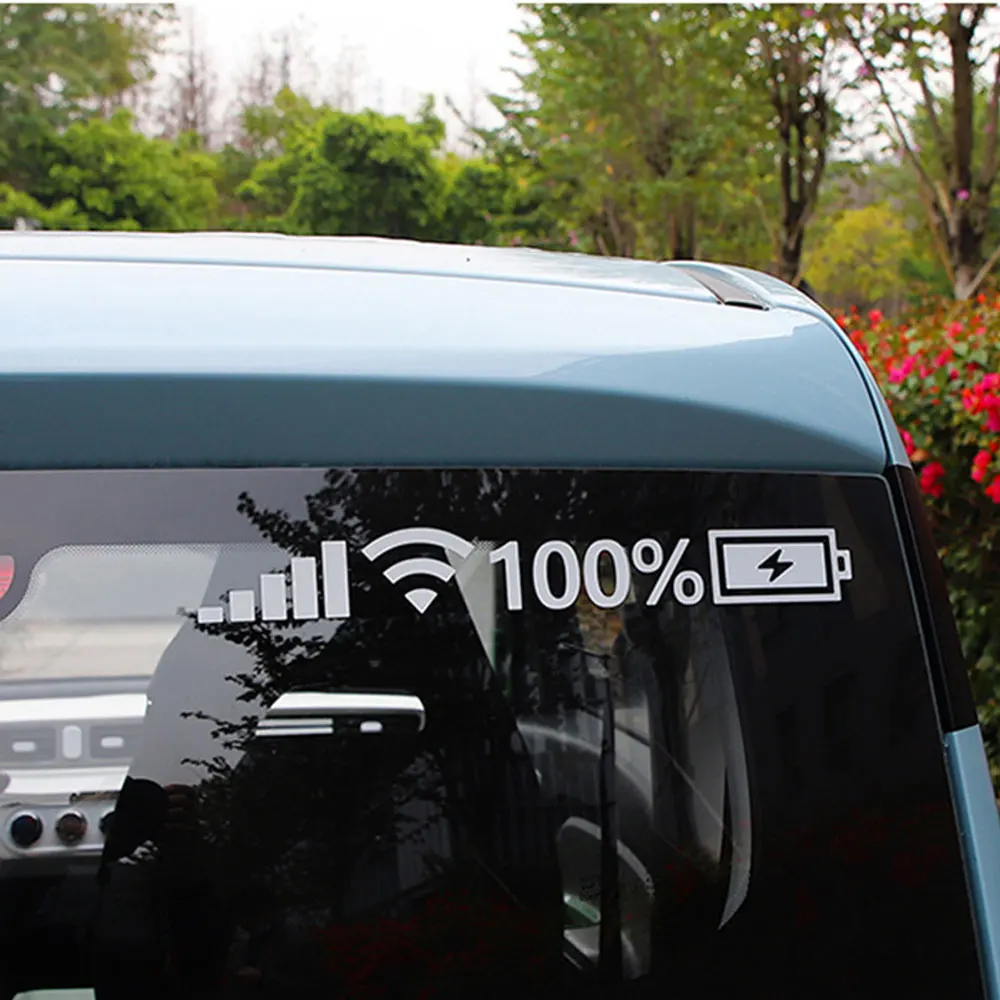 ملصقات عاكسة للسيارة ملصقات مستوى البطارية ملصق مضحك للسيارة ملصقات زخرفة لطرازات السيارات العالمية ملحقات سيارة - 4