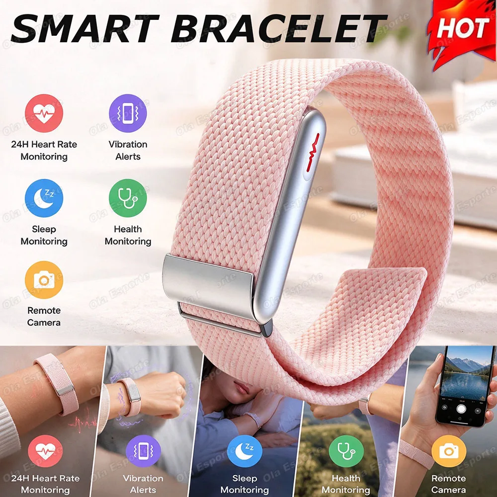 2026 New ECG+HRV Smart Bracelet Body Fat BMI Smart Band Body Temperature Men Women Health Sports Screenless Smart Bracelet H10