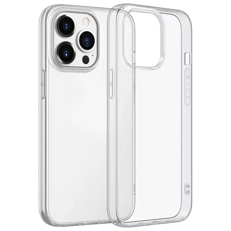 Transparent Silicone Soft Case For iPhone 16 15 14 13 12 11 Pro Max Plus Mini Ultra Thin Clear Back Cover 11 13 16 15 Slim Shell