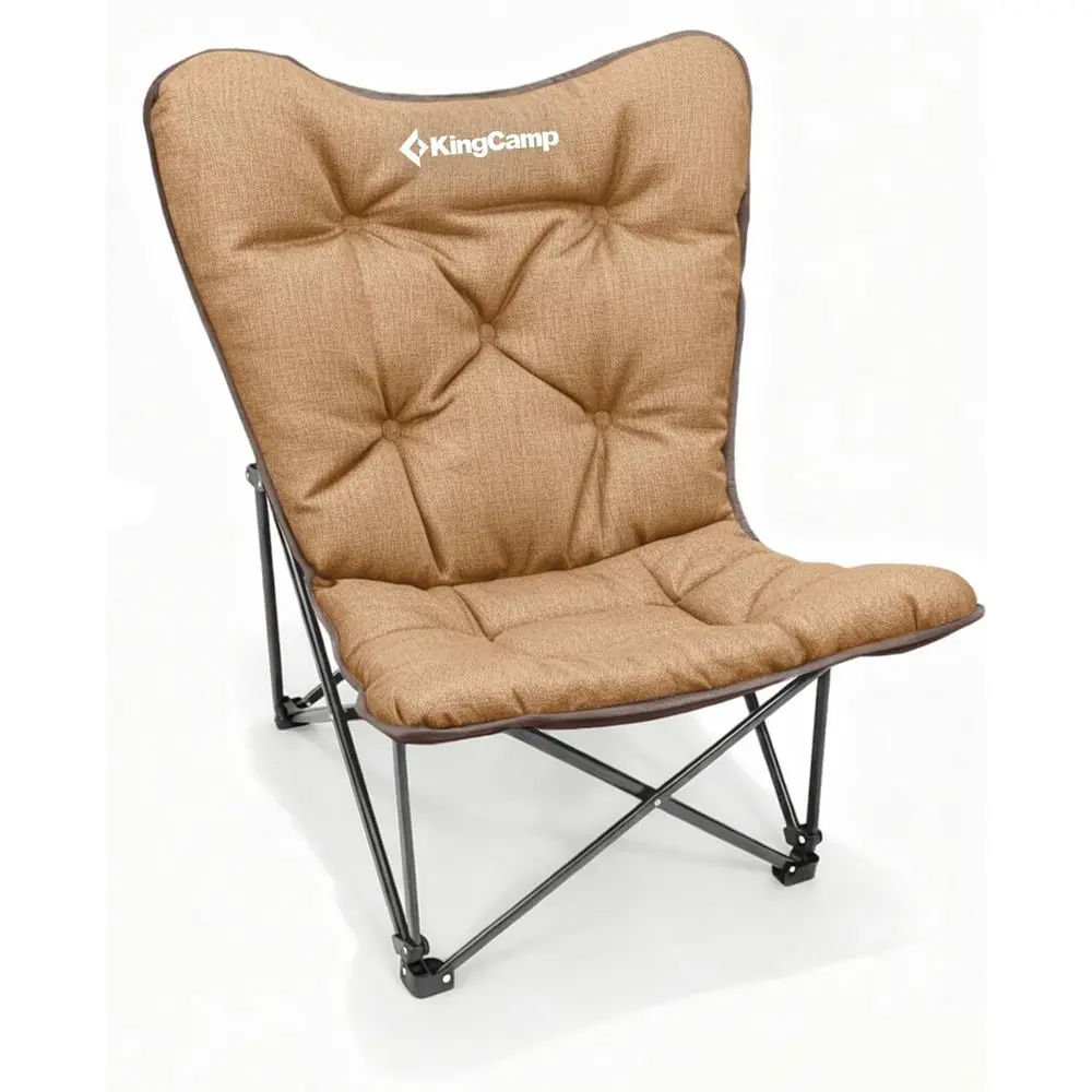 

Удобное кресло-шезлонг для кемпинга с высокой спинкой, усиленное, для взрослых, выдерживает до 136 кг, для улицы и отдыха