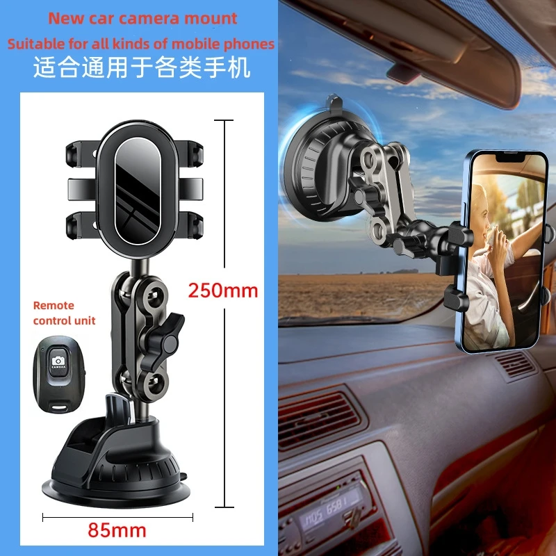 Vehicle Bracket Video Shooting Stand Car camera mobile phone stand Car Bracket DJI gopro suction cup motion camera