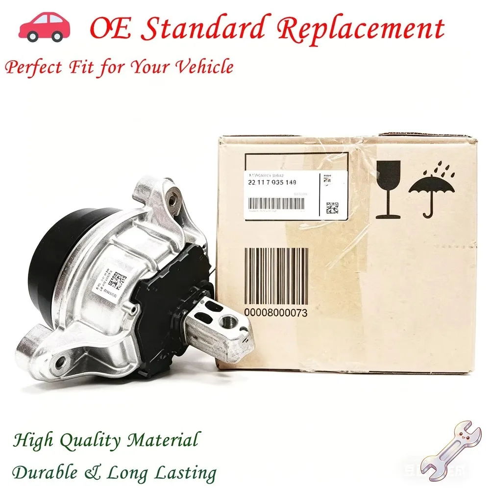 2Pcs Engine Motor Mount Set for BMW 5 6 Series M5 M6 E60 E63 E64 22117935141 22116780263 22117935142 22116780264