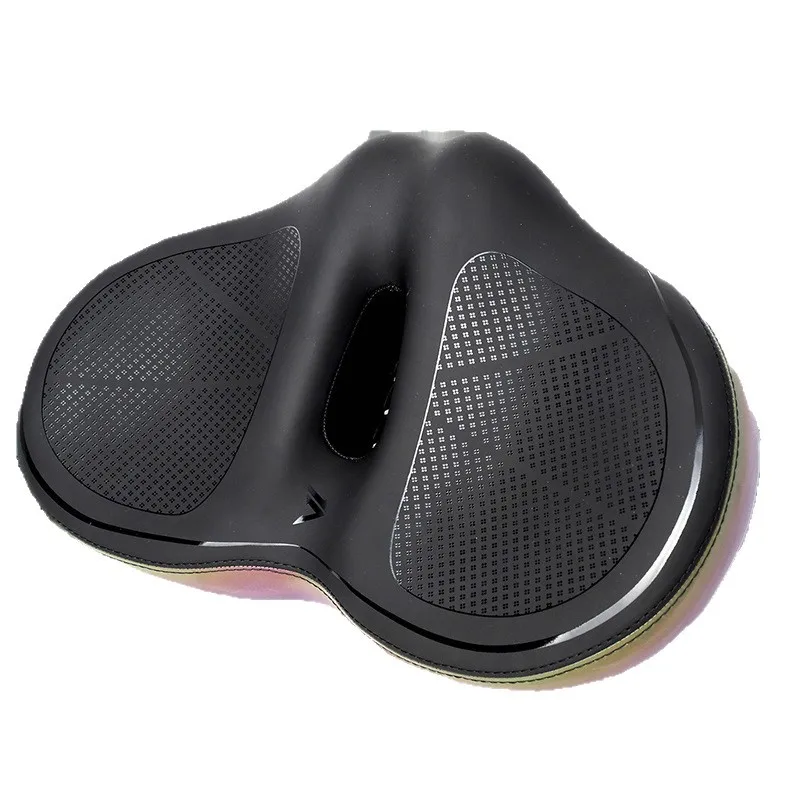 AliExpress HUIJING Oversized Bike Seat Wide Bicycle Saddle Novel Backrest Design  Universal Fit Exercise Bike or Road Stationary Bike Seat Cushion