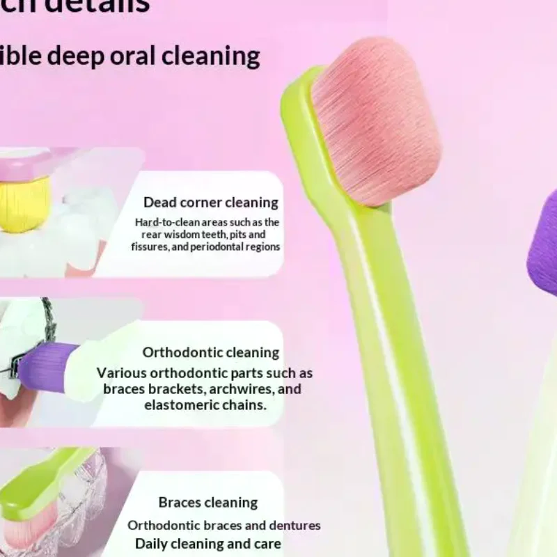 Small Head Toothbrush With Fine Tuft Compact Interdental Brush For Oral Care Dental Cleaning Tool