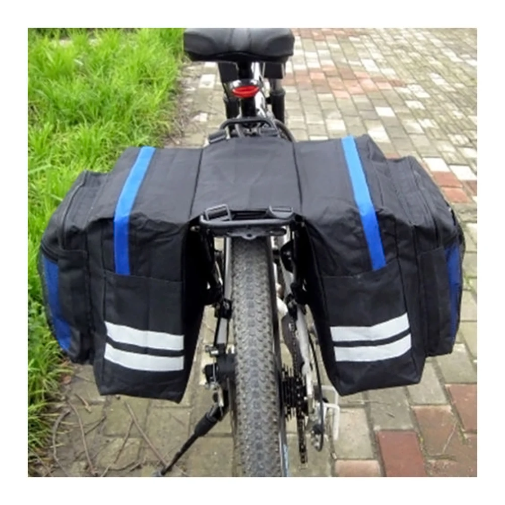 

Bike Rack Bag Cycling Gear Trunk Saddle Bags Rear Mountain Panniers High Density 840D Reflective Durable Tear Resistance Long