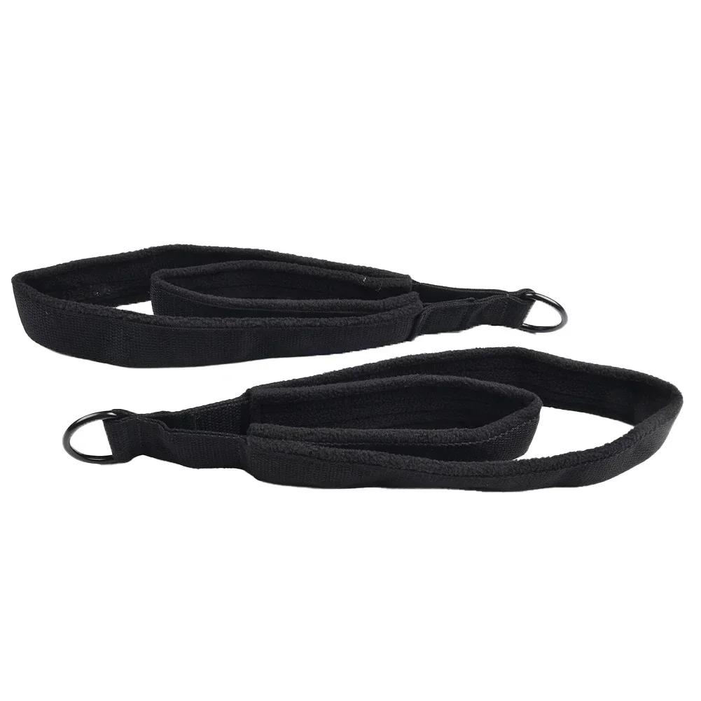 2pcs Double Ring Elastic Yoga Pilates Bed Exercise Accessory Ankle Buckle Pilates Stretch Strap Resistance Band Elastic Cord