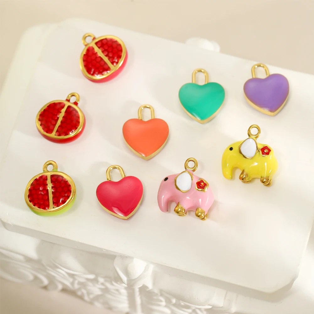 Tiny Enamel Heart S…
