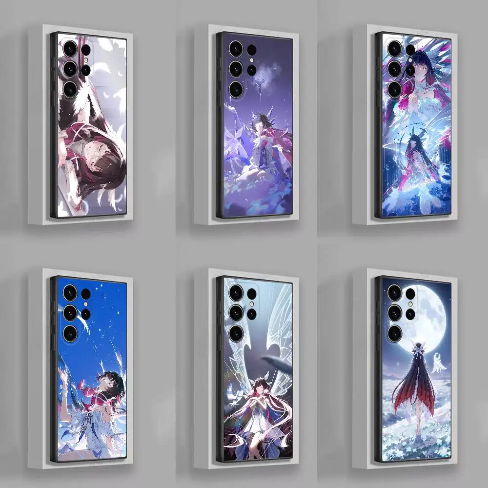 

G-Genshin C-Columbina Impact Phone Case For Samsung S26,S24,S21,S22,S23,S30,Ultra,S20,Plus,Fe,Lite,5G Black Cover