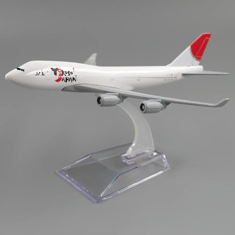 1/400 Scale Aircraft Boeing 747 Yokoso Japan JAL Airlines 16cm