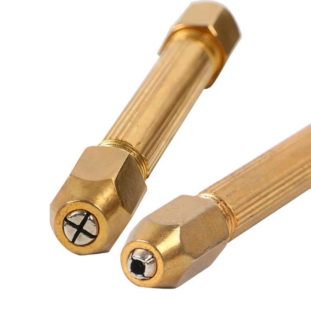 

0.8-3.0mm Mini Hand Drill Walnut Hole-punching Drilling Rotary Tool Manual Twist Drill Bit Watchmaker Pin Vice Watch Repair Tool