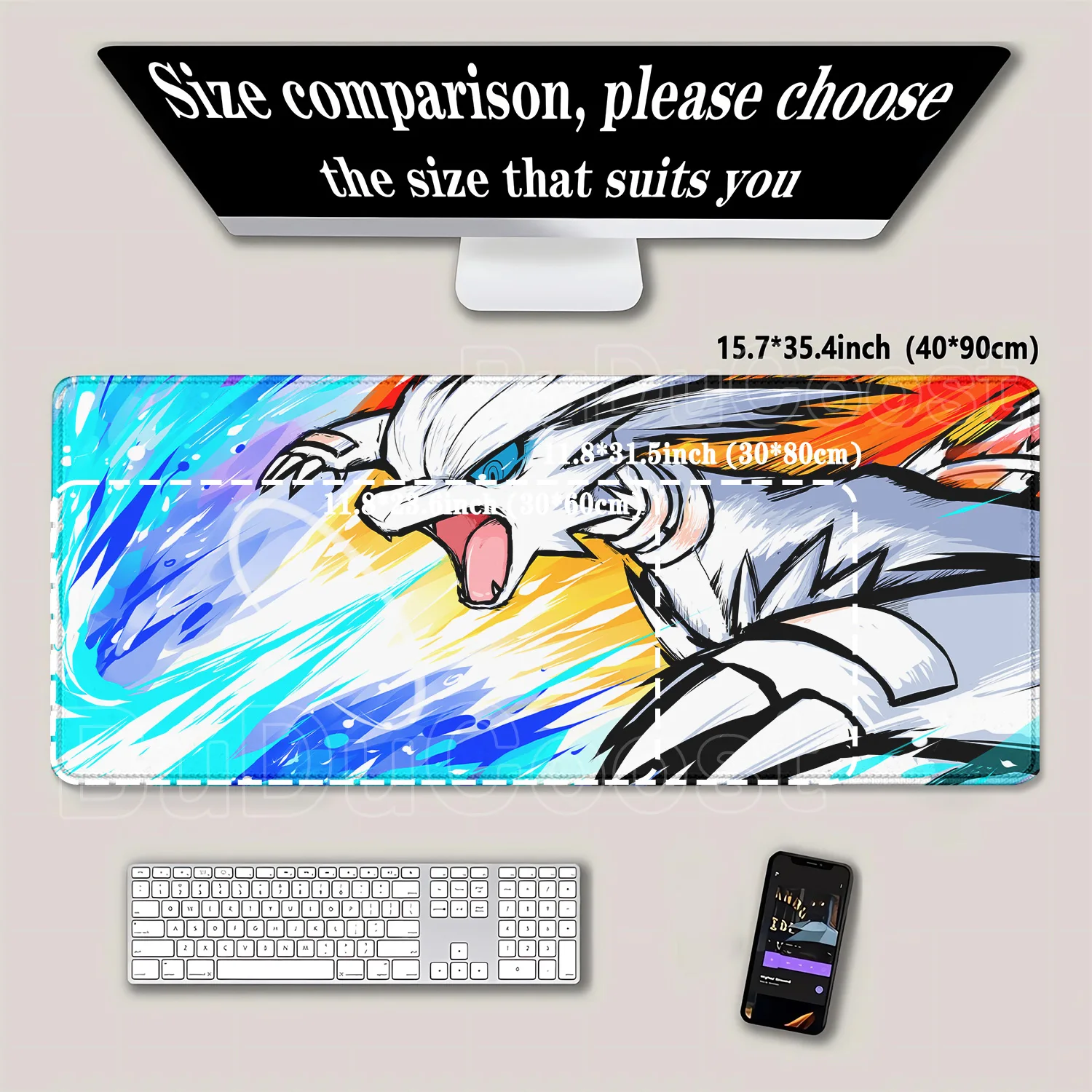 HD Printing Pokemon Larger Mou - Gaming Keyboard Typewriter recension och pris
