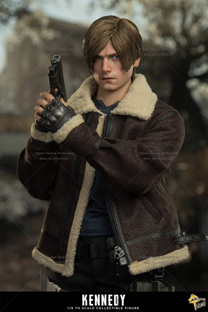 MTTOYS017 Leon Kennedy 1/6 Figura de ação olhos móveis cabeça substituível design 12 Polegada modelo de soldado colecionável coleção de presentes