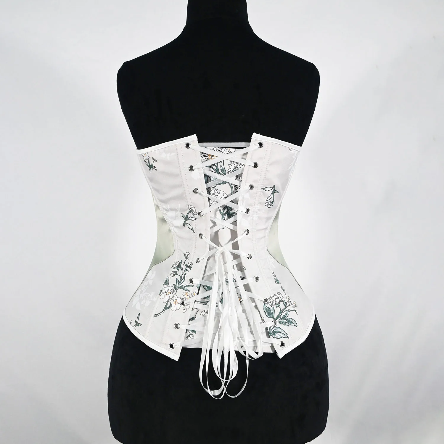 Women's Vintage Floral Print Bustier Corset Multi-Color Court Style Plastic Top Waist Cincher Fashionable Corset Top