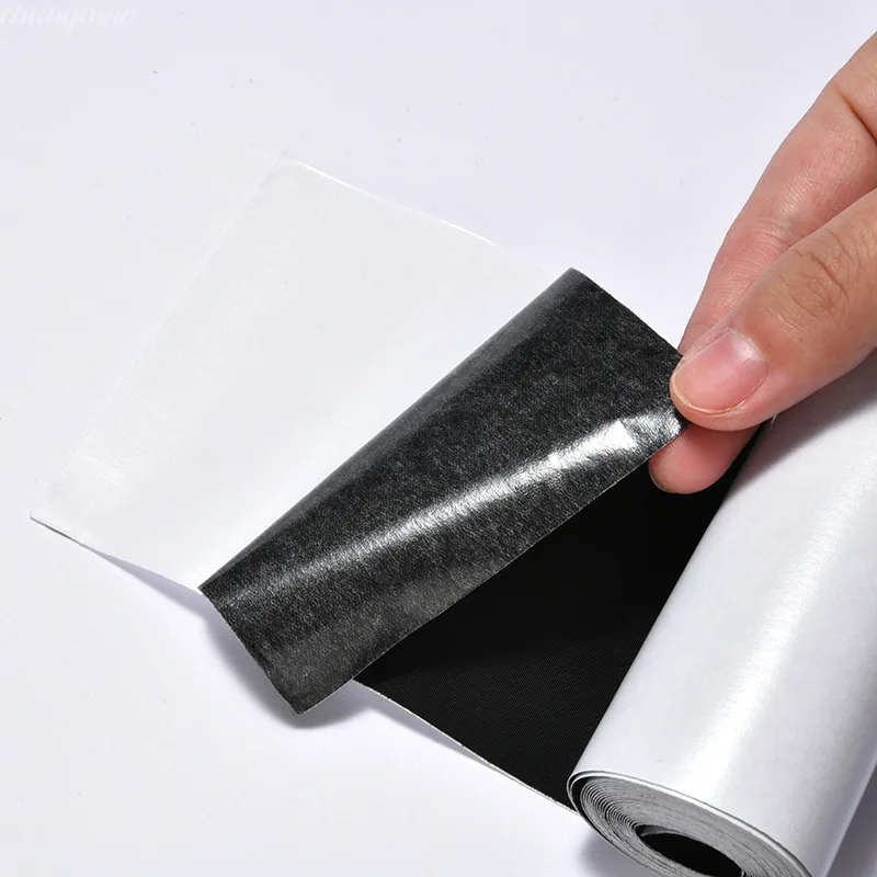 Pano de náilon preto autoadesivo remendos para baixo jaquetas roupas adesivos diy reparação de vestuário quebrado joelho e cotovelo