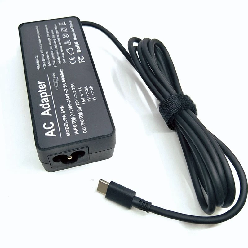 Ładowarka sieciowa 20V 3.25A 65W USB Type-C do laptopów Lenovo Thinkpad X1 Carbon Yoga X270 X280 T580 P51 P52s E480 E470 S2