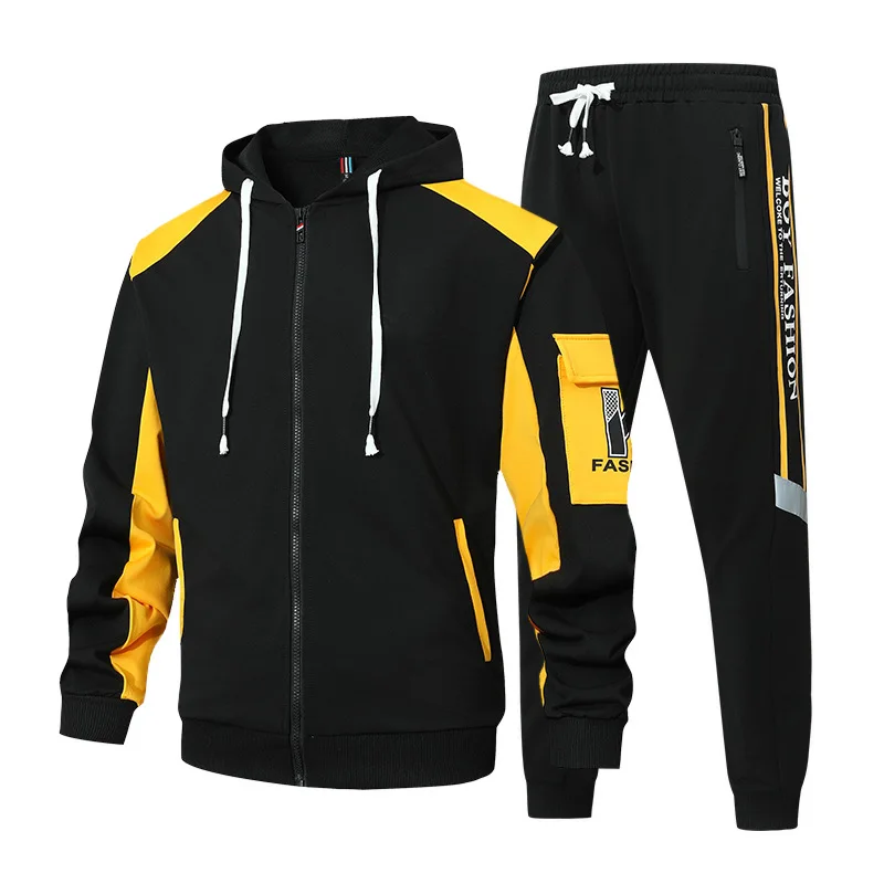 Teenage Boys Group Uniform 2P iece Track Suit (Spring  Autumn)  Open Front Outerwear