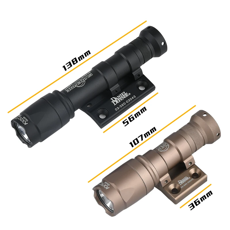 

WADSN Flashlight M300 M600 SF Surefir Scout Light Metal CNC DD Mount Base Tactical MLOK KEYMOD SMRR Rail System Airsoft Gear