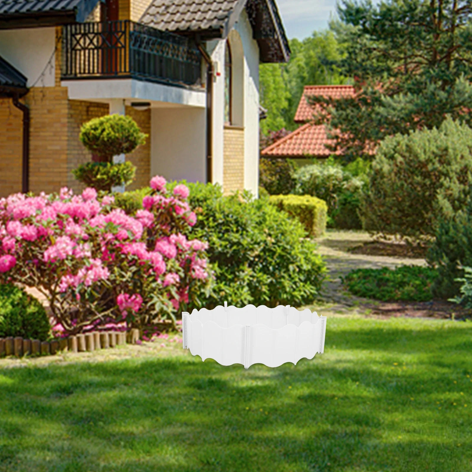 

1 set Fence Flower Bed Fencing Decorative Garden Edging Landscaping Plastic Border Edge Lawn Rock Gardens Outdoor