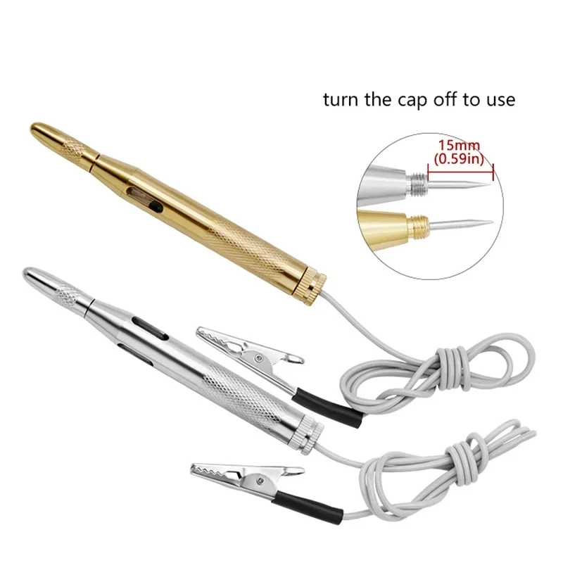 1 stuk Auto Licht Circuit Tester Lamp Spanning DC 6 V 12 V 24 V Koperen Test Pen Detector sonde Licht Systeem Test Probe Lamp
