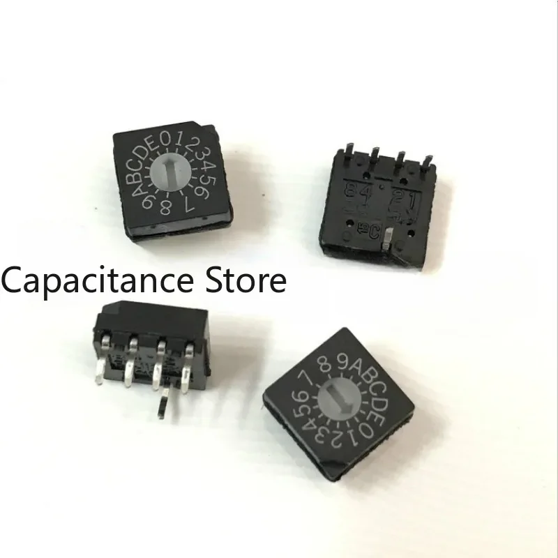 

5PCS DRS3016 rotary dial switch 15 gear 0-E digital encoder 4:1 pin