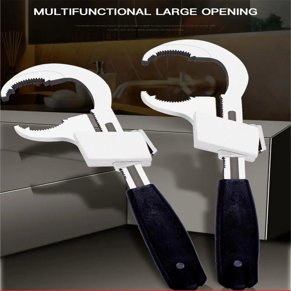 

Universal Adjustable Double-ended Wrench Multifunctional Bath Wrench Aluminium Alloy Open End Spanner Bathroom Repair Hand Tool