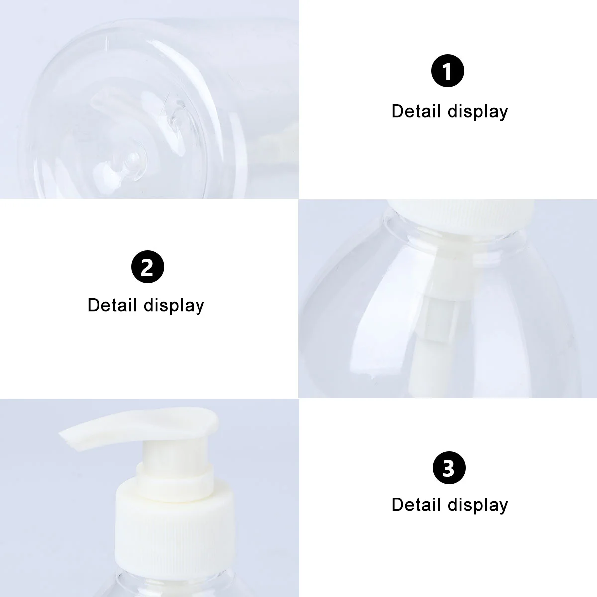 4 قطعة 350 مللي زجاجة مضخة الضغط زجاجة فرعية لتخزين الصابون كاذبة ديكور المنزل مادة آمنة متينة مريحة للتنظيف #6