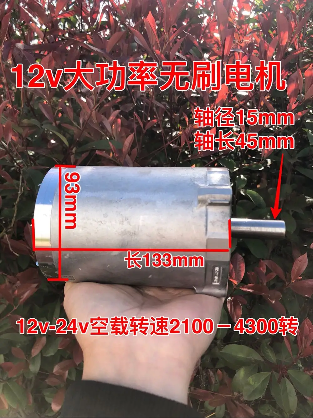 The 12 v power 1000 w brushless motor spindle lathe drill small electric change propeller model