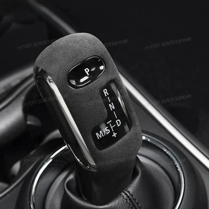 

For MINI F55 F56 F54 F60 F57 2023 2022 2021 2018 2024 Leather Car Gear Shift Knob Cover Alcan tara Suede Gears Shifter Cap