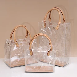 DIY PVC Tote Bag Clear Large Capacity Handbag Making Kit Handmade Shoulder Bag Travel