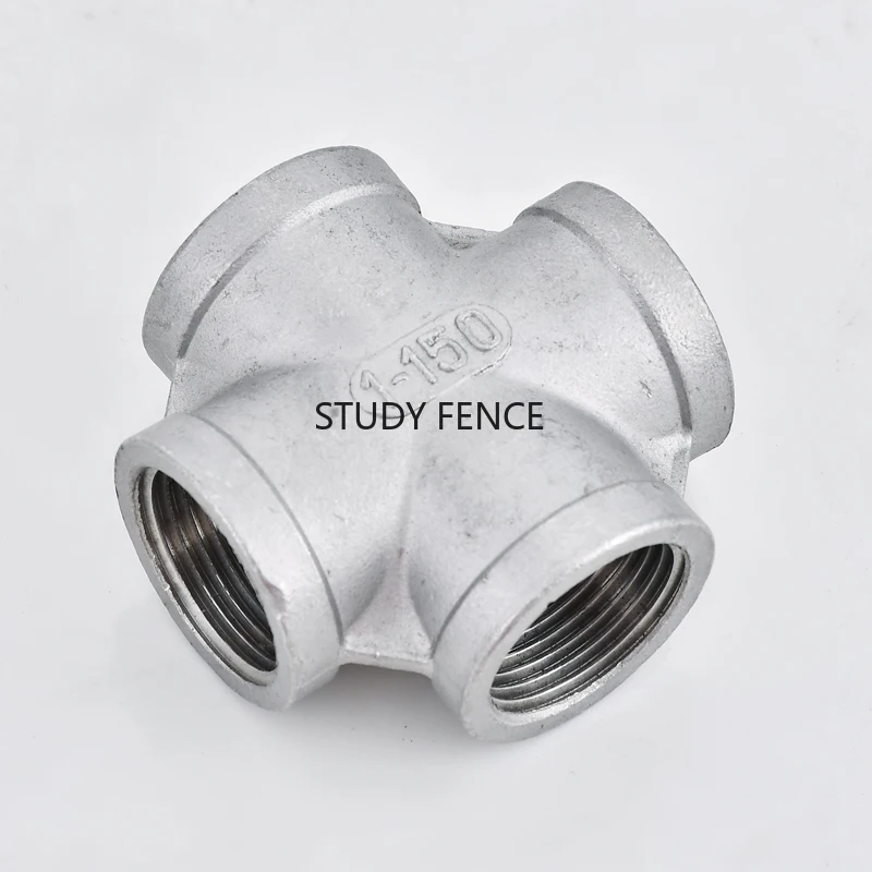 1pc 304 Stainless Steel Pipe Joint Internal Thread Pipe Joint Four Way Pipeline Flexible Joint  Hardware Accessories DN8-DN65