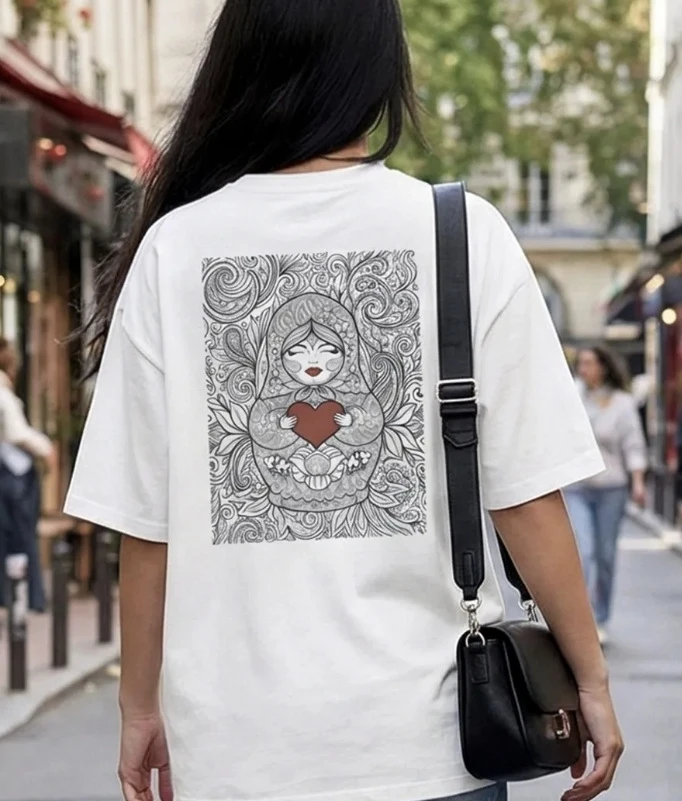 Casual Fashion Loose Short Sleeve T-shirt Printed round Neck Top for Women Cotton Sweat Absorbent Comfortable Commute Style