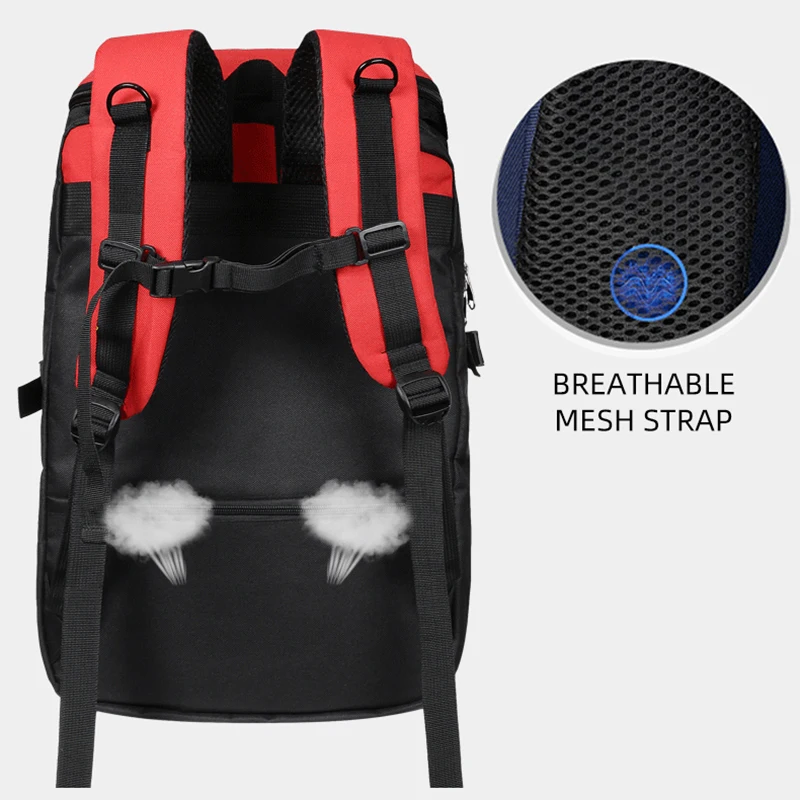 Tennis Racket Backpack Professional Badminton Sports Bag Holds 2 Rackets Large Capacity Gym Pack For Pickleball with Shoe Pocket