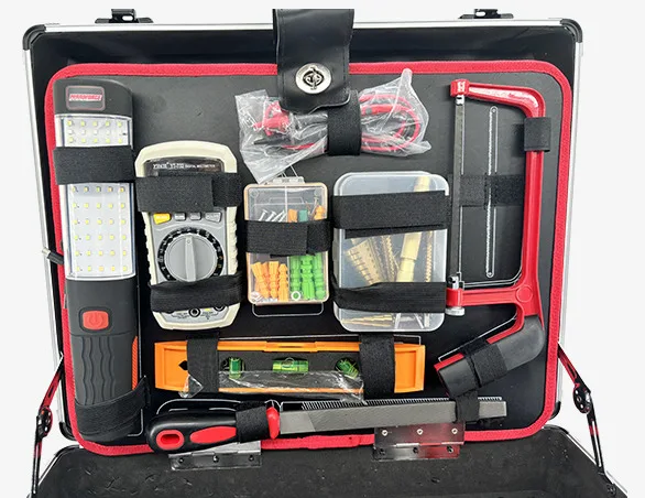 Custom 199 Pcs Multi-Layer Professional Hardware Set Household Gardening Auto Repair Tool Box