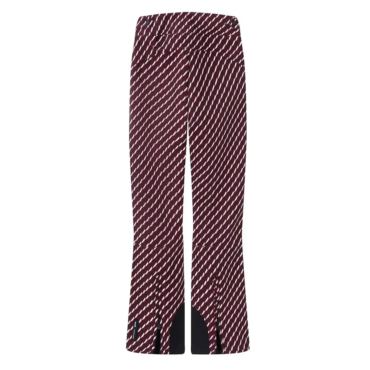 2027 New Winter Women's High Street Ski Snowboarding Sports Trousers Lady Outer Windproof Thick Warm Fleece Skiing Flare Pants